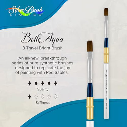 BelleAqua Travel Bright Watercolor Brush