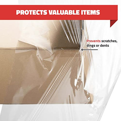 80 Pack Stretch Wrap 18 Inch 80 Gauge Shrink Wrap (1100 Sq Ft)