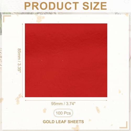 Gold Leaf Sheets for Art 3.7" x 3.4"