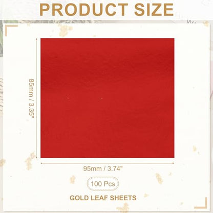Gold Leaf Sheets for Art 3.7" x 3.4"