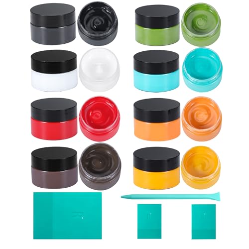 8PCS Chalk Paste with 4 Mini Squeegees (8 Count)