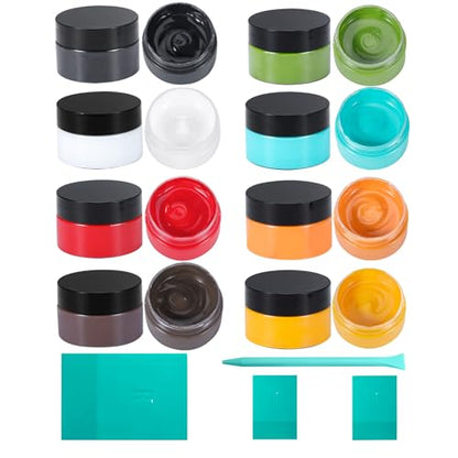 8PCS Chalk Paste with 4 Mini Squeegees (8 Count)