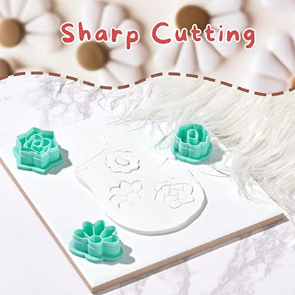 Flower Shape Polymer Clay Cutters Set