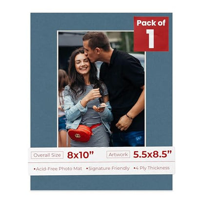 8x10 Mat Bevel Cut for 5.5x8.5 Photos