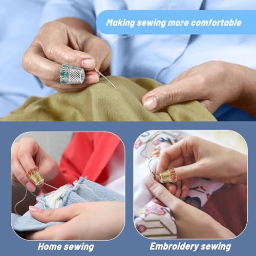 Sewing Thimbles Metal Finger Protector Quilting Craft Accessories