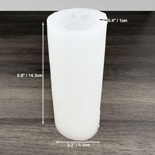 Floral Vine Pillar Thick Silicone Candle Molds
