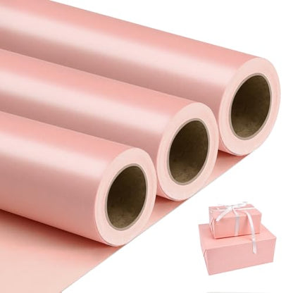 Pink Matte Wrapping Paper (139.4 Sq Ft)