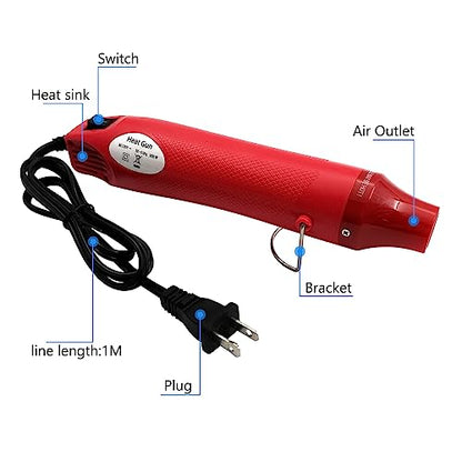 Heat Gun Mini Hot Air Gun for DIY Crafts Portable Heat Air Gun Tool for Embossing Shrink Wrapping Drying Paint
