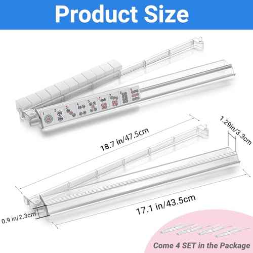 4PCS Mahjong Racks with Pushers