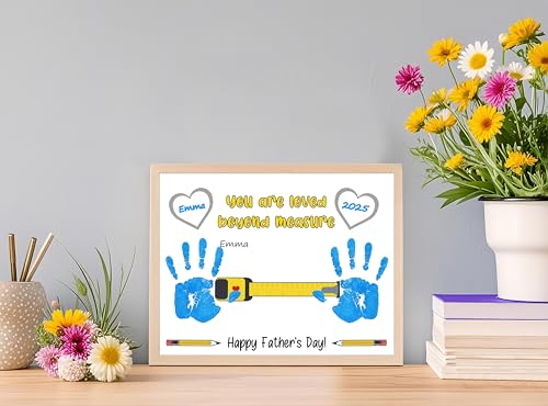 Handprint Kit with Tape Measure Design for Fathers Day