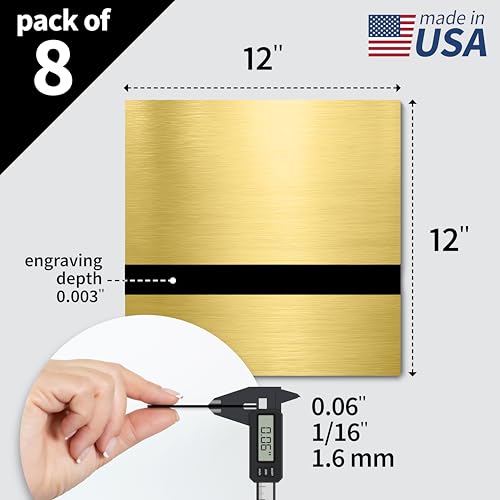 Metallic Looking Acrylic Sheet (8 Count)