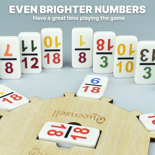Mexican Train Dominoes Set with Numbers