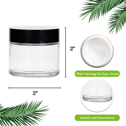 2oz Glass Jars with Lids (30 Count)