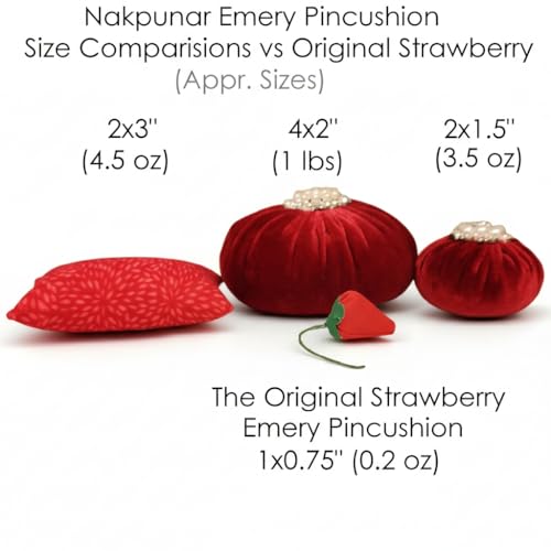 Emery Sewing Pincushion Filled with Abrasive Emery Sand