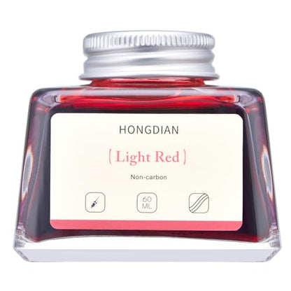 Hongdian Fountain Pen Bottled Ink Light Red Color