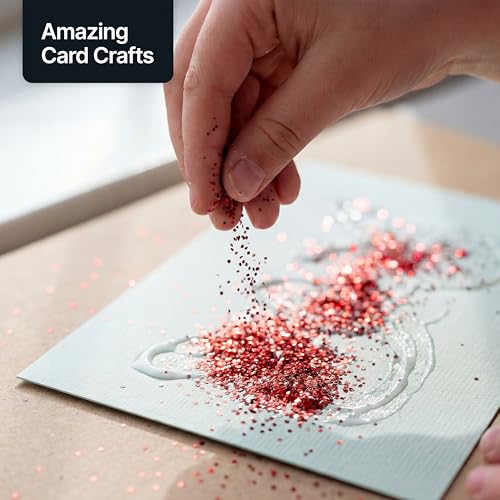 Craft Glitter Shaker Red 130g Fine (3.8 Ounce)