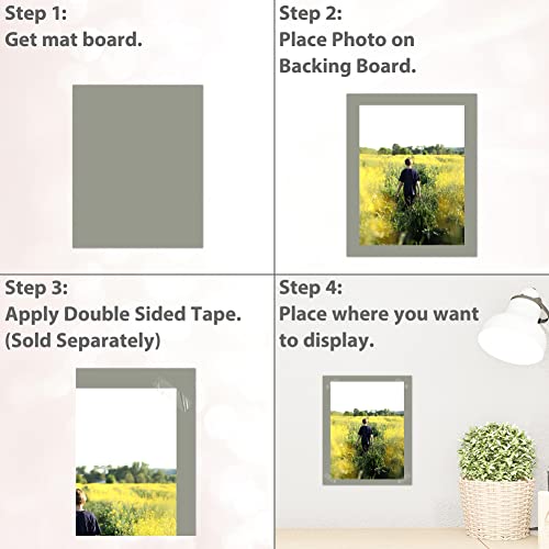 20 Pack 11x14 Uncut Photo Mat Matboards