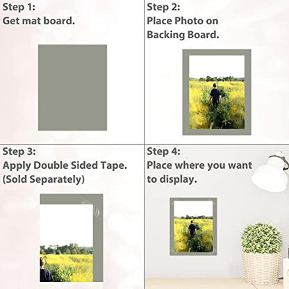 20 Pack 11x14 Uncut Photo Mat Matboards