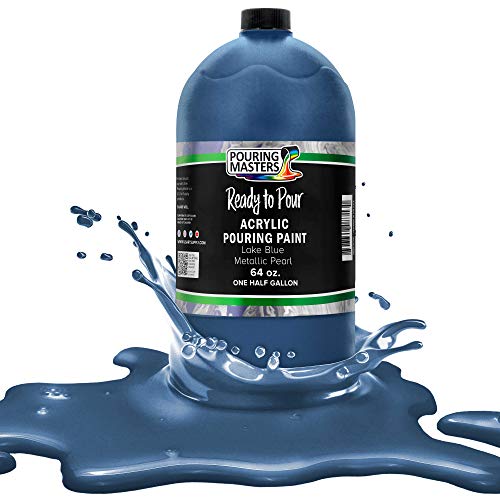 Pouring Masters Lake Blue Metallic Pearl 64 (64 Fl Oz)