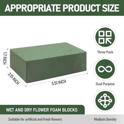 3 Pack Floral Foam Blocks