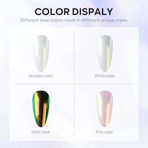 2 Pcs Neon Chrome Nail Powder