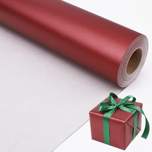 Wine Red Matte Wrapping Paper