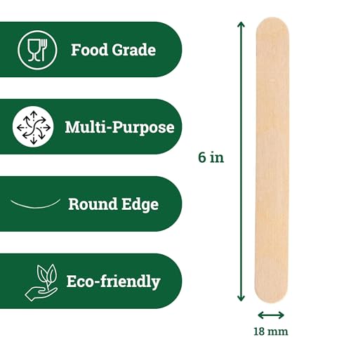 Jumbo 6 Inch Wooden Multi (100 Count)