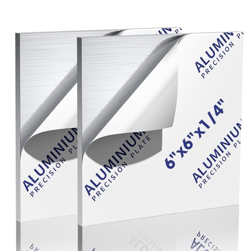 2PCS 1 4Inch Thick Aluminum Sheet Plate
