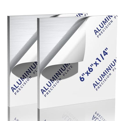 2PCS 1 4Inch Thick Aluminum Sheet Plate