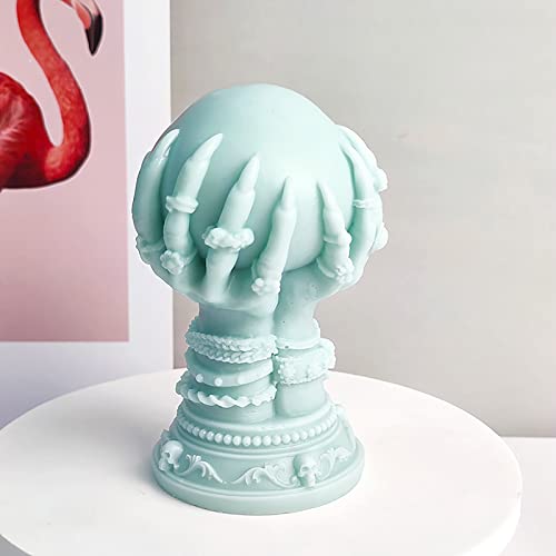 Ball & Claw Skull Rose Candle Molds