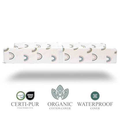 Organic Cotton Covered Contoured Baby Changing Pad