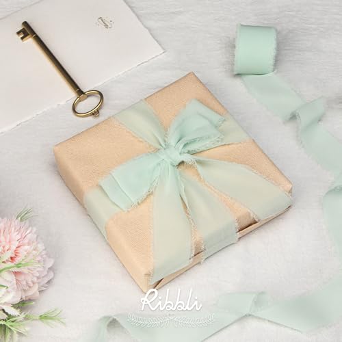 Mint Green Chiffon Ribbon 1 (60 Foot)
