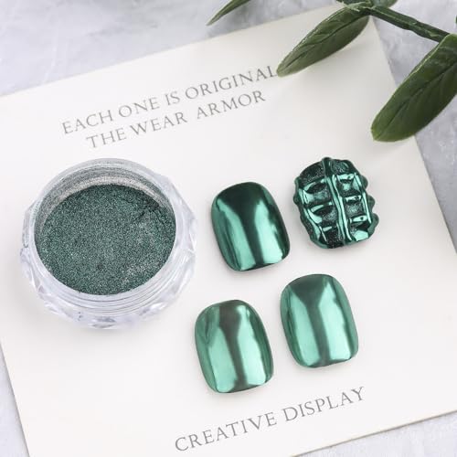4 Colors Chrome Nail Powder Set Metallic Mirror Effect Nail Chrome Powder