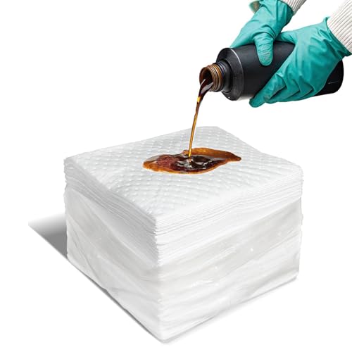 Oil Only Absorbent Pads 17.5" x 13.5" Heavyweight Oil Absorbing Mats