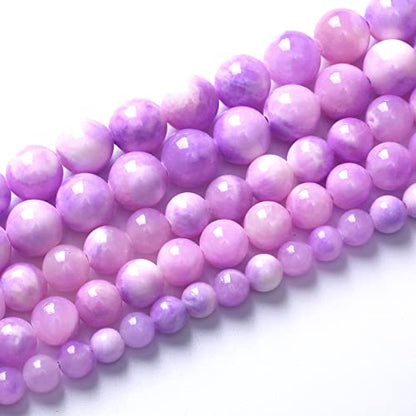 60pcs 6mm Natural Pink Starry Galaxy Persian Jade Gemstone Beads Round Loose Spacer Beads for Jewelry Making DIY Bracelets Necklaces 15"