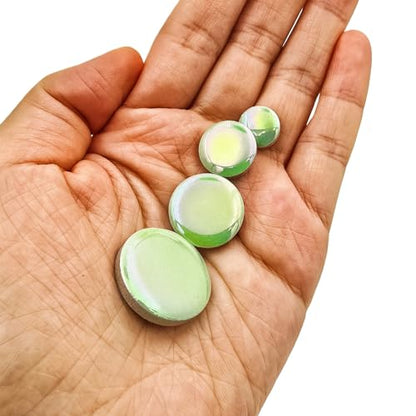 200g Iridescent Round Mosaic Tiles for Crafts Bulk