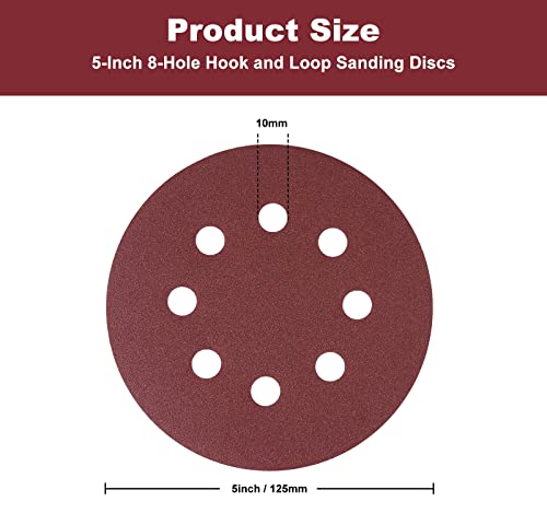 150 PCS Sanding Discs 5 (150 Count)