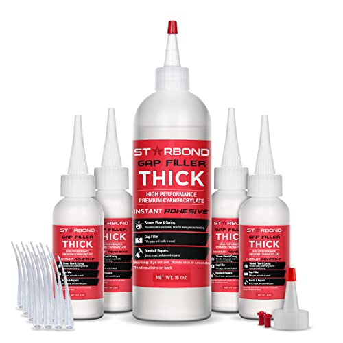Thick CA Glue Complete Refill Kit (16 Ounce)