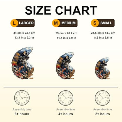 Feather Cat Puzzles Adults Gifts Wooden 140 Pieces 11.4 * 8.0in