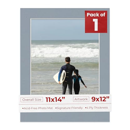 11x14 Mat Bevel Cut for 9x12 Photos