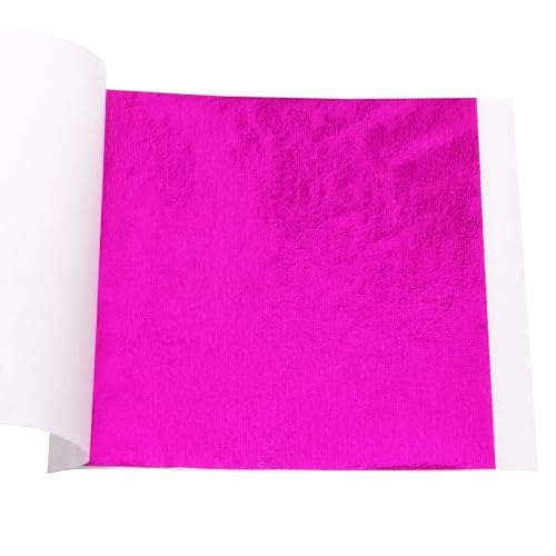 Gold Leaf Sheets Hot Pink 100 PCS