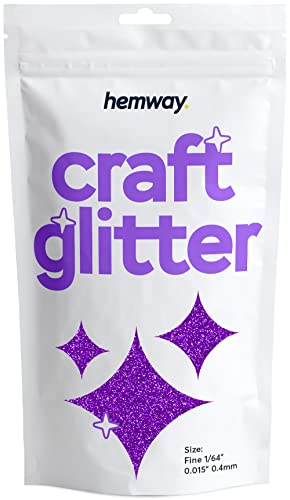 Craft Glitter Purple 100g Fine Glitter (3.5 Ounce)
