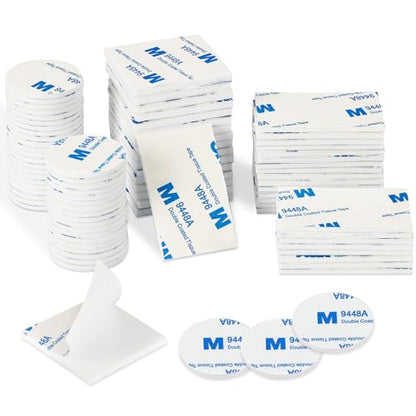 60Pcs Double Sided Foam Tape Sticky Mounting Pads for Wall Crafts (60 Count)