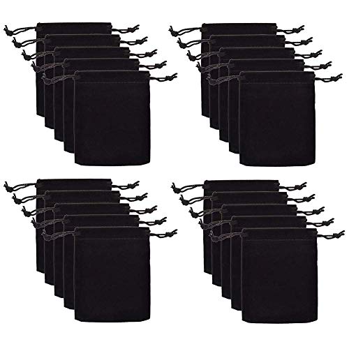 20pcs 4.5 "X 5.5" Velvet Drawstring Cloth Jewelry Pouches Gift Candy Bags Wedding Headphones Bag