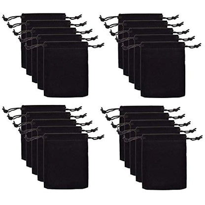 20pcs 4.5 "X 5.5" Velvet Drawstring Cloth Jewelry Pouches Gift Candy Bags Wedding Headphones Bag