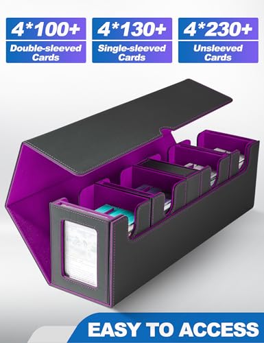 Card Deck Box for MTG with Commander Display