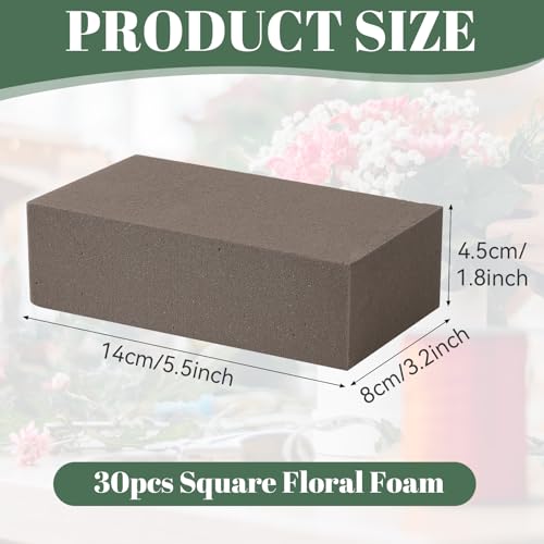 30 Pack Floral Foam Blocks for Fresh and Artificial Flowers