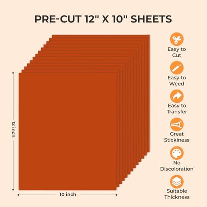 Orange Heat Transfer Vinyl