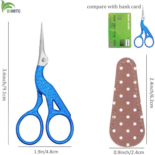 3.6" Vintage Stork Scissors