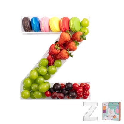 11" Clear Acrylic Letter & Number Charcuterie Tray